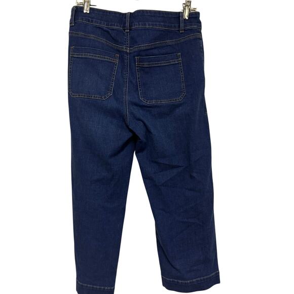 Talbots Flawless High Waist Crop Jeans Size 6 Blue - Picture 4 of 6